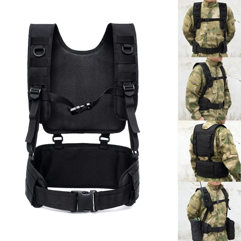 1000D нейлон военный тактический жилет Molle Боевая штурмовая пластина Перевозчик жилет камуфляж CS открытый охотничий ремень аксессуар