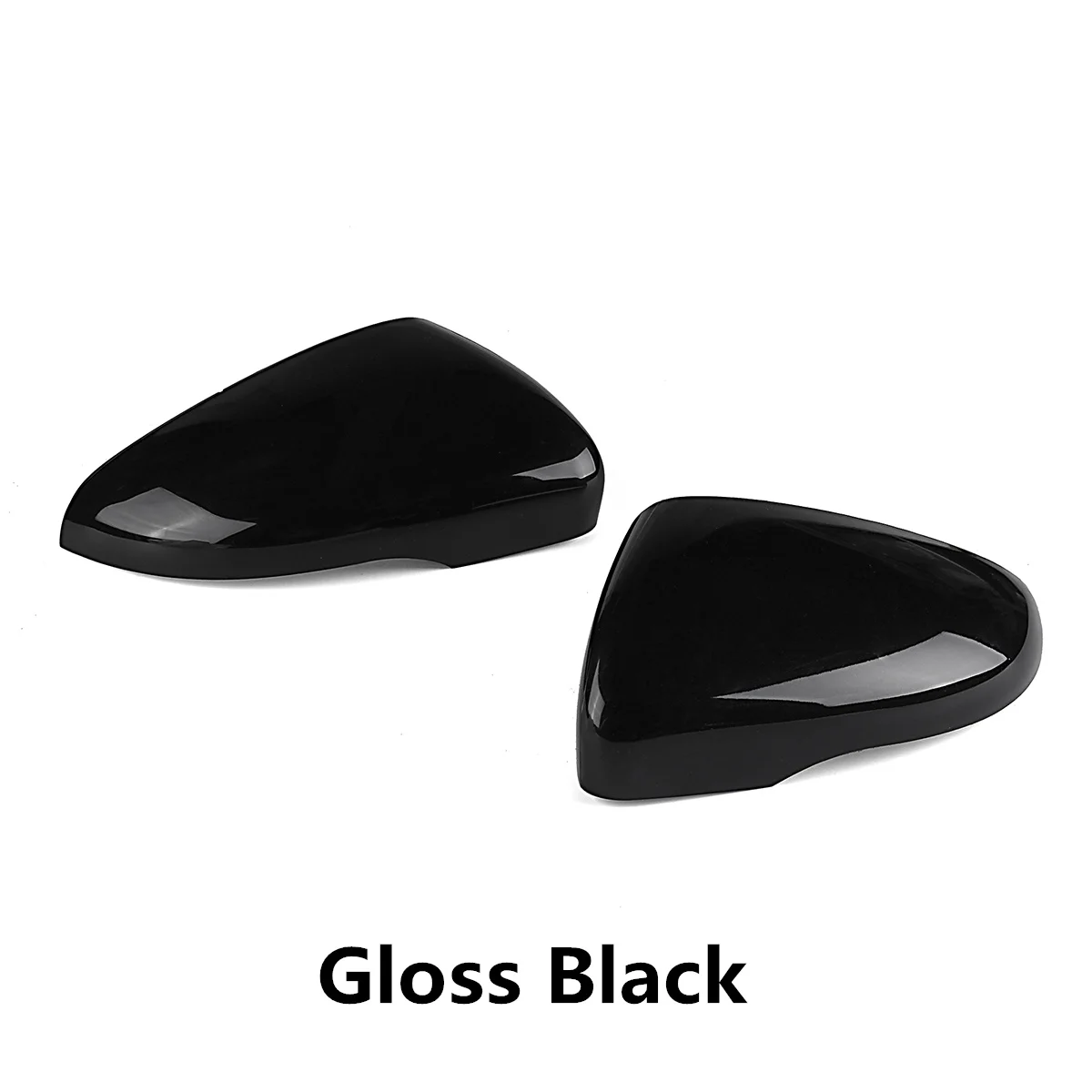 gloss black Pair Левая/правая крышка зеркала заднего вида из углеродного волокна для VW Touran 2010 2011 2012 2013 для Golf MK6 2009 2010 2011-2013 - Цвет: gloss black Pair