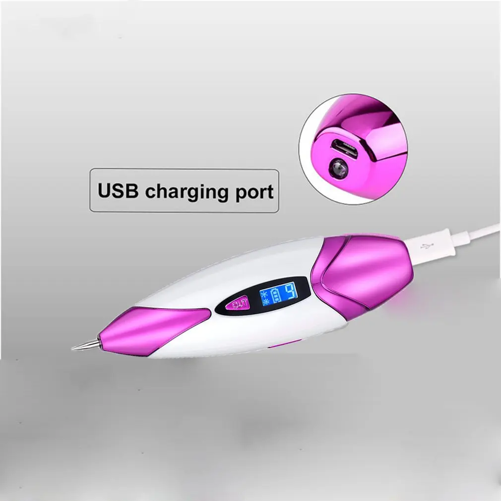 Инструмент для удаления моль USB лазерное зарядное устройство веснушки темное пятнышко ручка для удаления иглы дополнительный инструмент для чистки лица красота S34