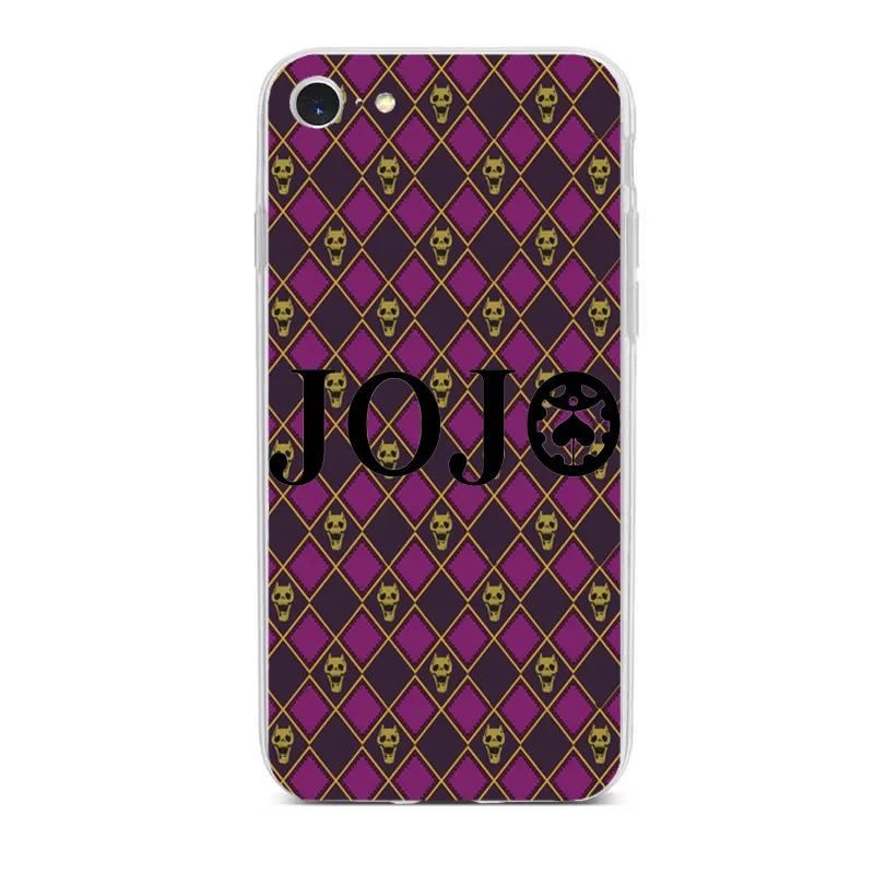 TPU JOJO'S невероятное приключение более неба JoJo аниме чехол для принципиально Iphone 11 11pro 11» бетонный завод Xr Xs Max X 6 7 8 Plus SE 5 задняя крышка - Цвет: TPU