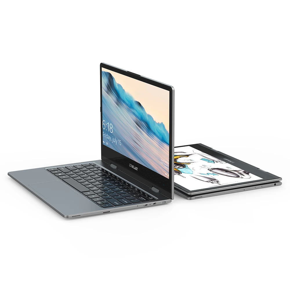 Ноутбук Teclast F5 11," с сенсорным экраном 8 Гб DDR4 256 ГБ SSD Windows 10 ноутбук Intel Gemini Lake FHD дисплей вращение на 360 ° компьютер