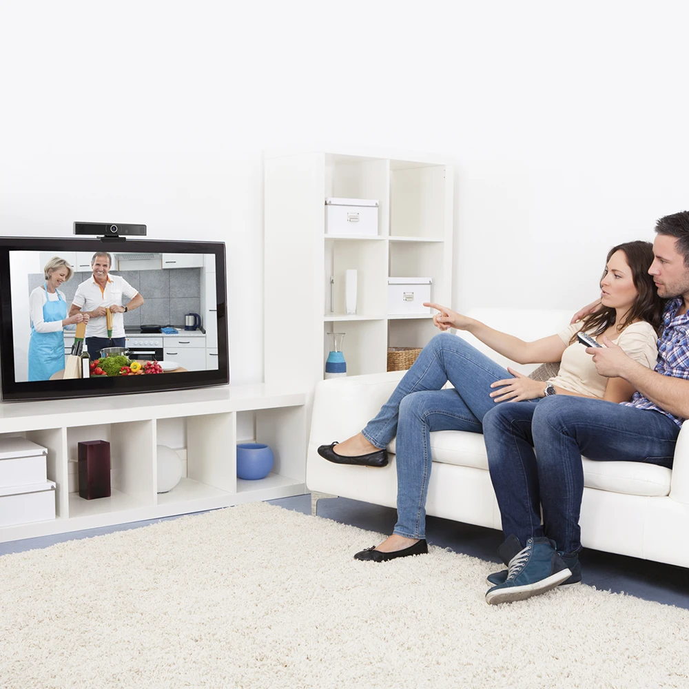 Câmera de rede vídeo player caixa de bate-papo de vídeo android definir caixa superior zoom skype vídeo conferência tudo em uma máquina-4