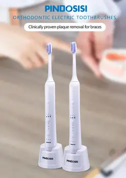 

Powerful Sonic Electric Toothbrush Orthodontic Vibrating Rechargeable Tooth Brushes Waterproof Whitening Healthy Best Gift