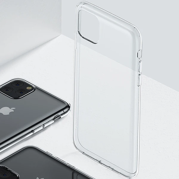 Benks, роскошный Прозрачный чехол для телефона для iPhone 11 Pro MAX, мягкий Ультратонкий чехол для мобильного телефона из ТПУ и силикона, защитный чехол на заднюю панель - Цвет: Прозрачный