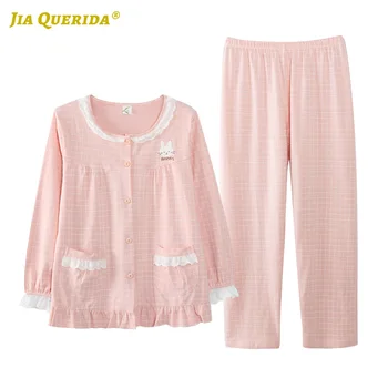 

Woman Clothes Solid Soft Pijama Set Pj Set Long Sleeve Long Pants Sleepwear Fashion Style Casual Pajamas Set Pj Set Plus Size
