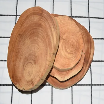 

DIY Tableware Decoration Natural Round Wood Coasters Cup Pad Tea Coffee Mug Mat Drinks Holder DIY Crafts Home Kitchen Decor
