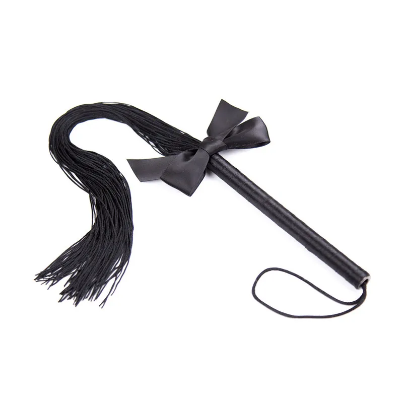 

Bondage Restraints Scattered Whip Long Leather Handle Whips with Lashing Spanking Paddle Bdsm Sex Toys for Women