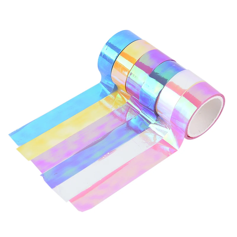 5m Rhythmic Gymnastics Decoration Holographic RG Prismatic Glitter Tape Hoops Stick 500cm x 1.5cm