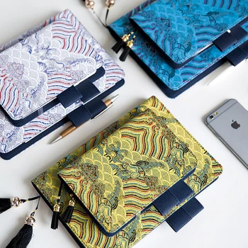 

2019 Chinese Tahinese Tassel Notebook Journal Daily Weekly Diary Planner Notebook Vintag Cover A5 For Bullet Journal Notebook