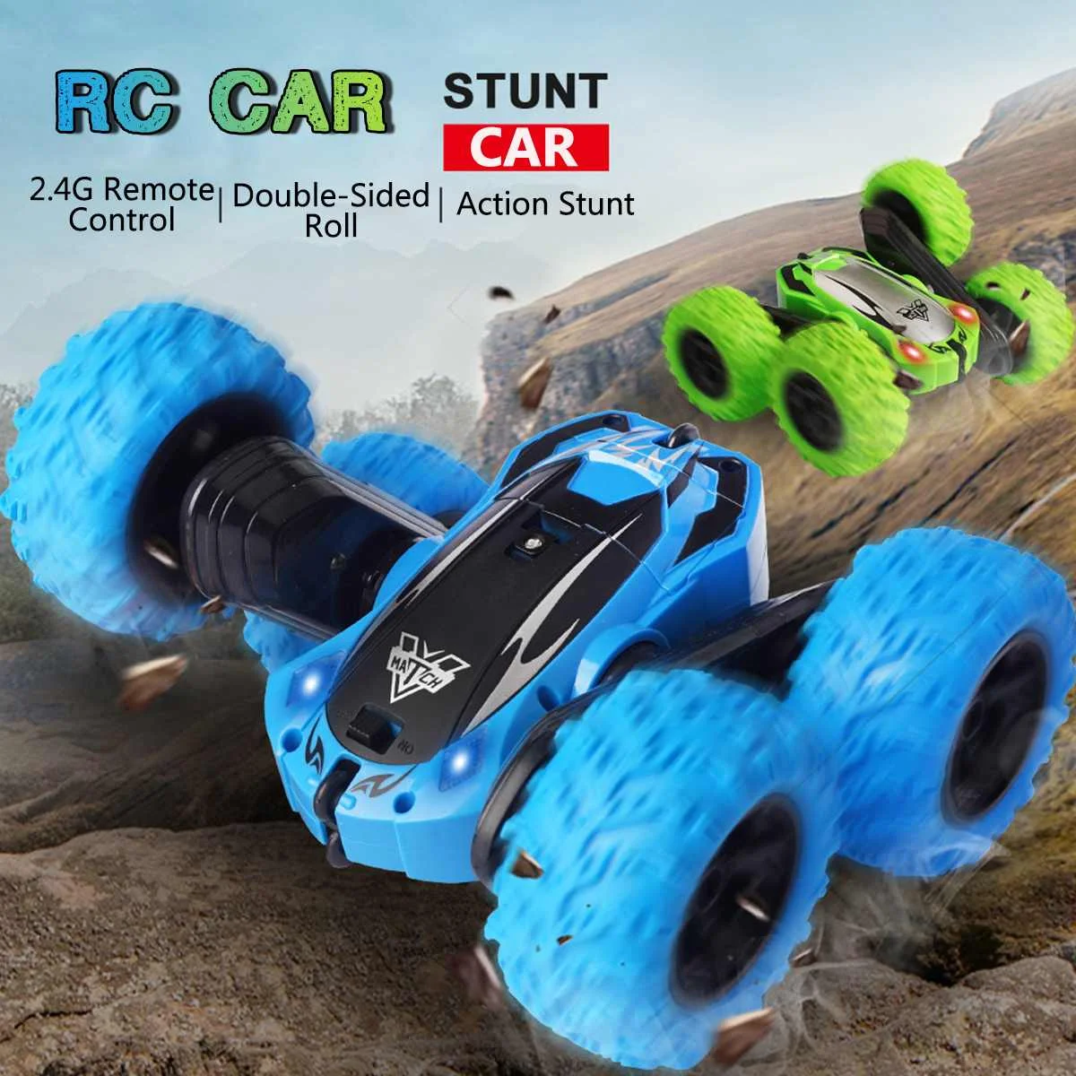 3D флип-пульт дистанционного управления RC автомобиль с светильник трюк Дрифт Деформация-багги автомобиль Рок Гусеничный ролл автомобиль Рождество Дети робот RC автомобиль игрушка