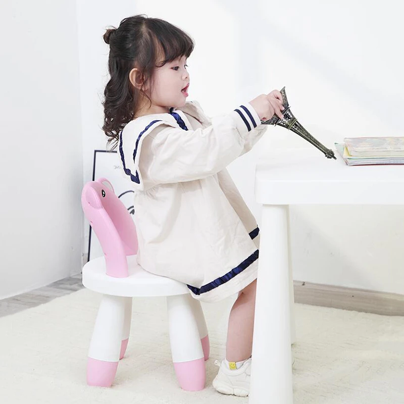 New Baby Home Chair Children Stool Plastic Thickened Footboard Indoor Toy Sofa Seat Pet Kindergarten Non-slip Kid Furniture