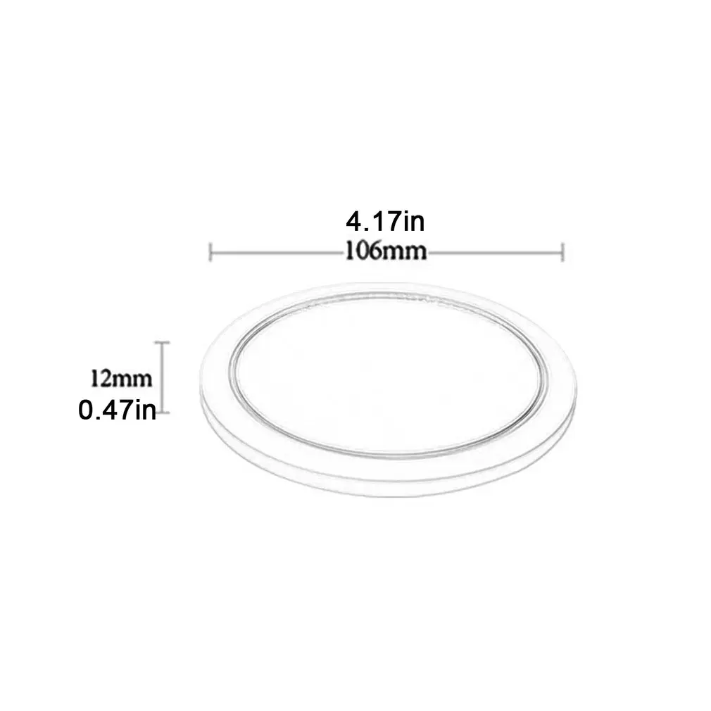 LED Lighted Mini Circular Makeup Mirror Compact Travel Sensing Lighting Cosmetic Mirror Wireless USB Charging Drop shipping
