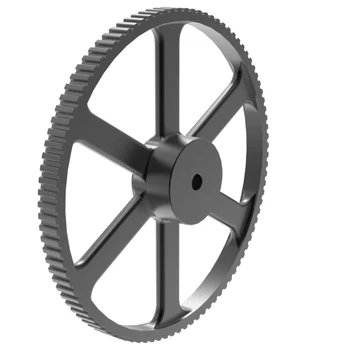 

CPT HTD8M 168 tooth Timing Pulley, Cast Iron material, 8mm pitch, plain bore for 20 mm wide belts, 168-8M-20