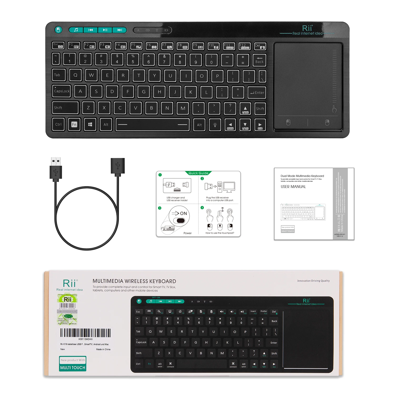 com Número do Mouse Touchpad Numérico USB
