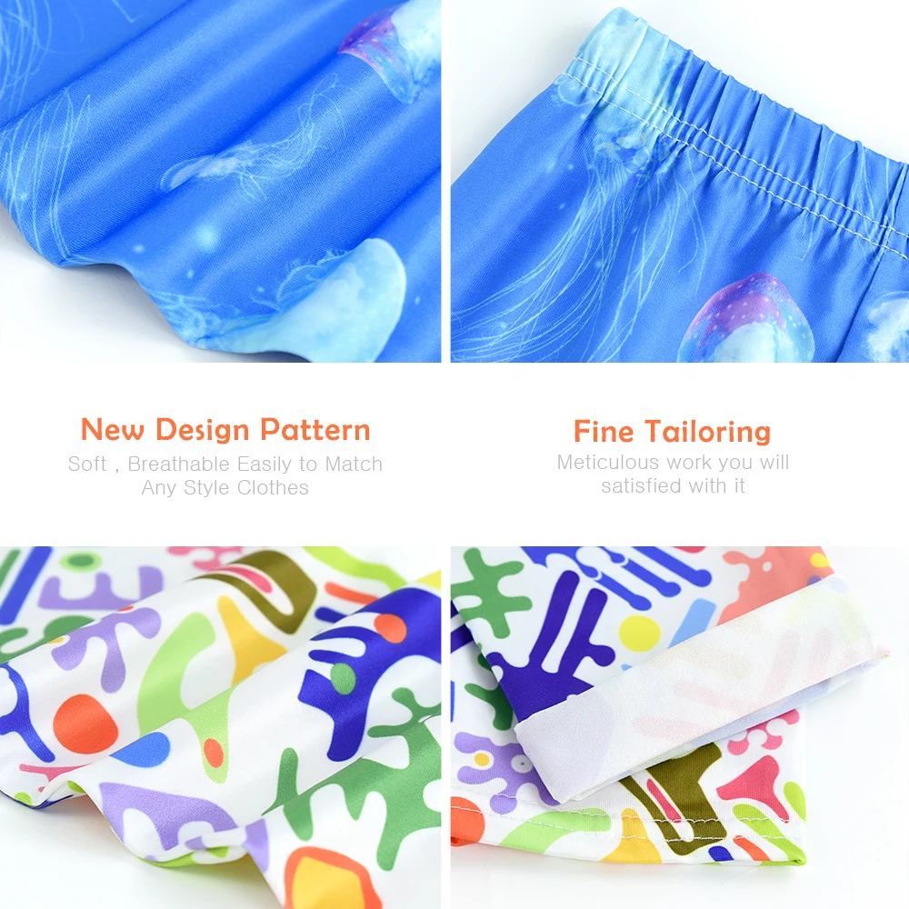 Girl Leggings Girls Leggings For Outdoor Travel Clothes Girls Pants Student Casual Wear Customizable Stylish Computer Printing For 4-13 Years