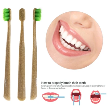 

2Pcs Green Tea Nano Carbon Bamboo Toothbrush Ultra-Thin 0.01mm Soft Deep Clean