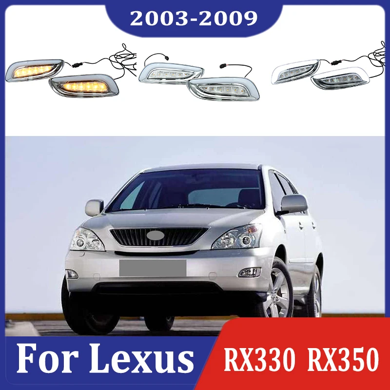 2 шт. для Lexus RX330 RX350 2003-2009 светодиодный дневного вождения светильник DRL