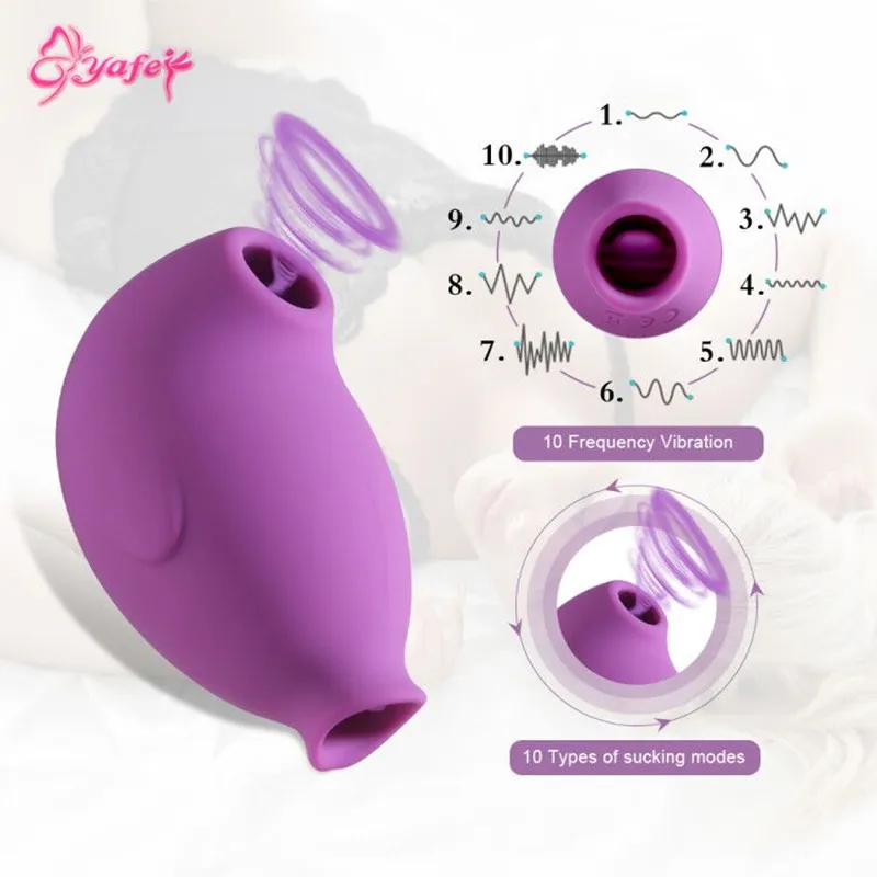 Klitorisstimulator vibrator för kvinnor med sugfunktion_voghion.com