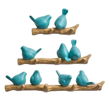 

Coat Robe Towels Hook Birds On tree Branch Hanger Rack For Home Bedroom Wall Decor Office Shop Ornament