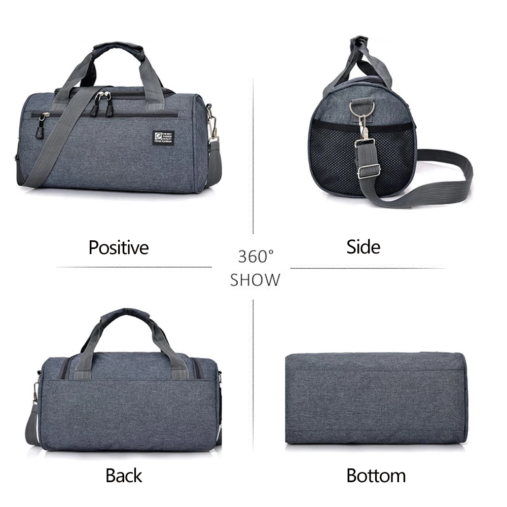 Travel Bag MARKROYAL Nylon Travel Bag Men Casual Shoulder Cylinder Sports Bag Luggage Outdoor Duffel Weekend Dropshopping