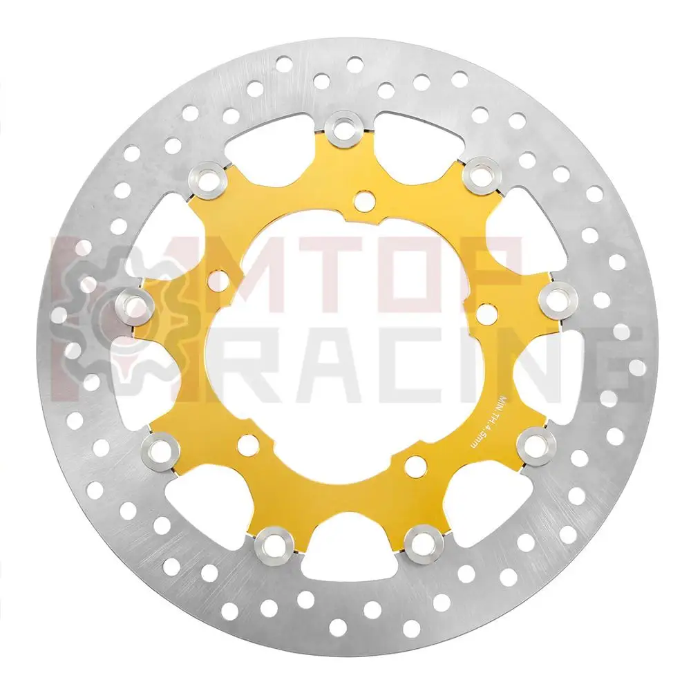 Пара переднего тормозного диска для Suzuki GSR400(2006-2010) GSR600(2006 2007 08 2009) GSR750(2011 2012 2013 14) Золотой тормозной ротор