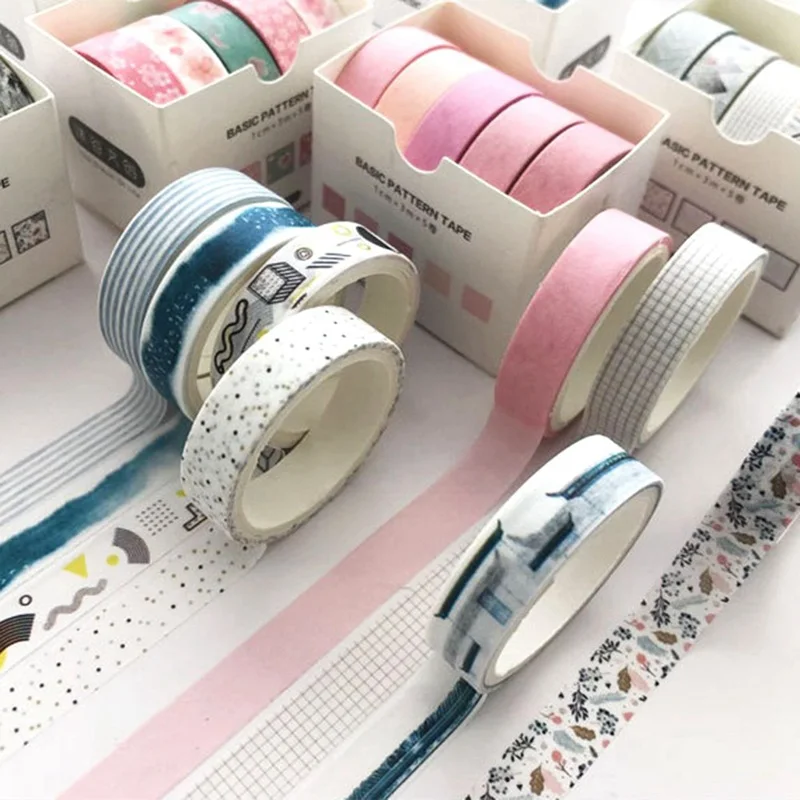 5 шт./компл. Творческий Washi маскирующая лента для художественного оформления ногтей, ручная работа Скрапбукинг планировщик изоляционная лента клейкая Стикеры