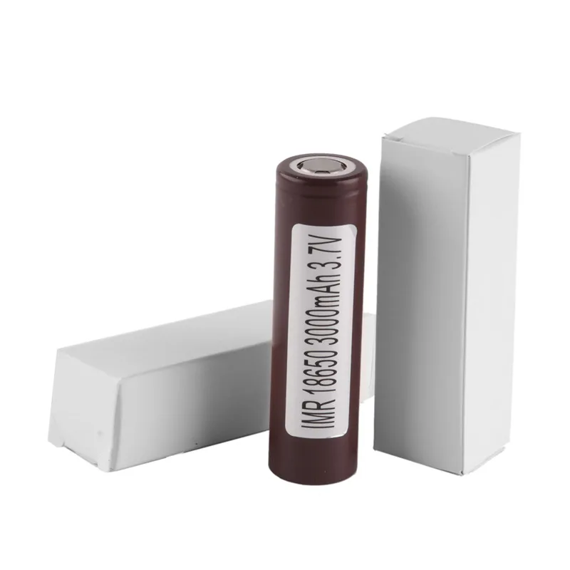 IMR 18650 Battery Rechargeable Vaporizer Battery for LG HG2 18650 3000 MAh Lithium Battery for Electronic Cigarette Mods