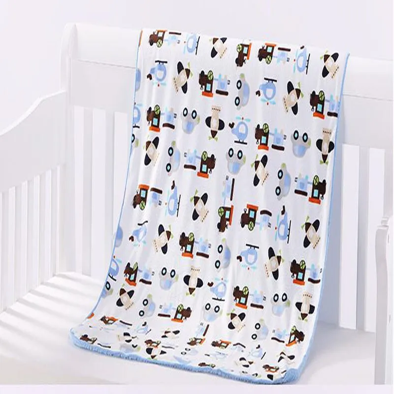 High Quality Plush Baby Blanket Newborn Swaddle Wrap Super Soft Baby Nap Receiving Blanket