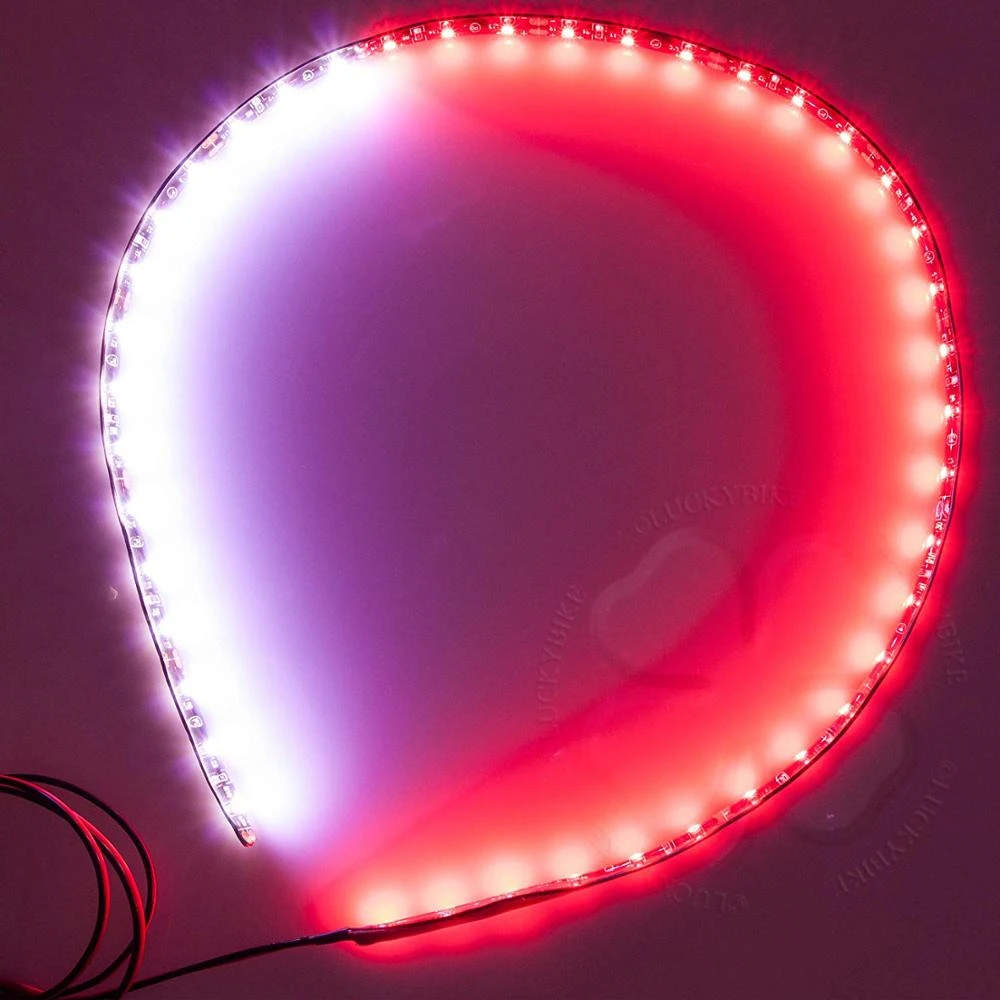 1x Dual Color LED Fender Channel Strip Red White Can Am Spyder SMD Light Flex 1x Dual Color LED Fender Channel Strip Red White Can Am Spyder SMD Light Flex