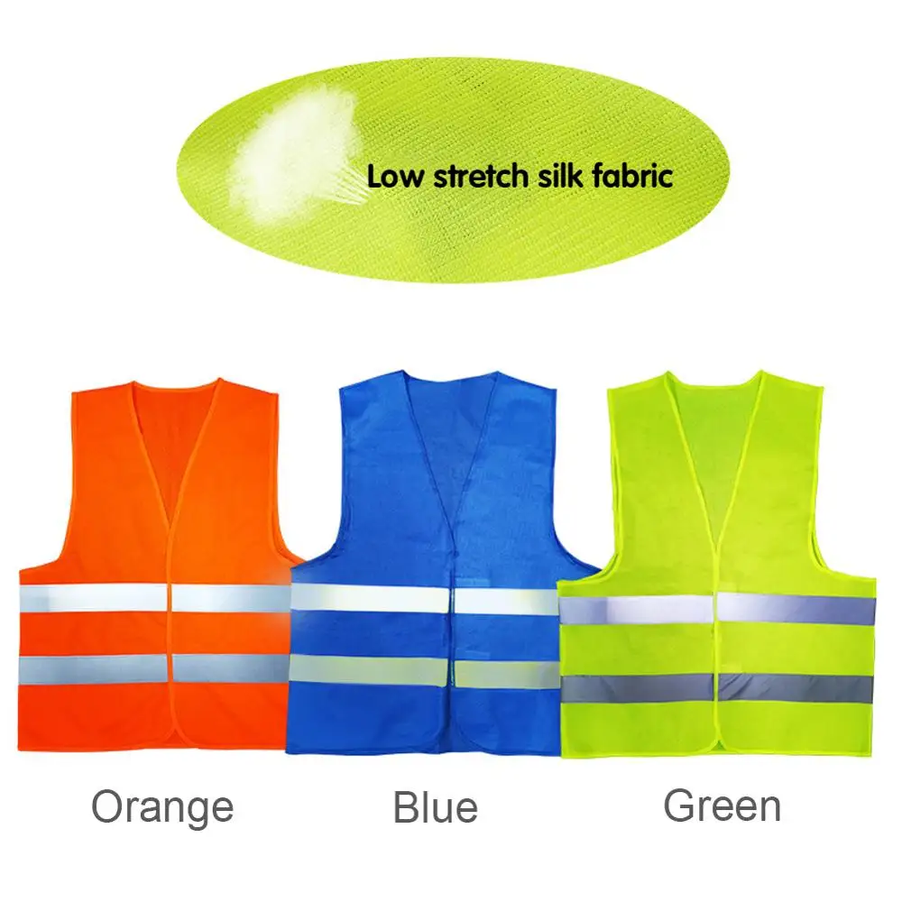 Night Cycling Safety Protect Reflective Coat High Visible Work Security Reflective Vest Unisex Breathable Waistcoat