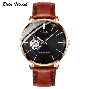 

Mens Watches Skeleton Tourbillon Automatic Mechanical Watch Men Stainless Steel relojes de mujer Man Wristwatch New 2019 DITA