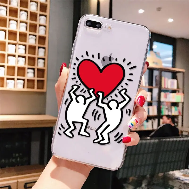 Yinuoda Keith Haring art роскошный уникальный модный Забавный динамический чехол для телефона iPhone 8 7 6 6S Plus X XS max 5 5S SE XR