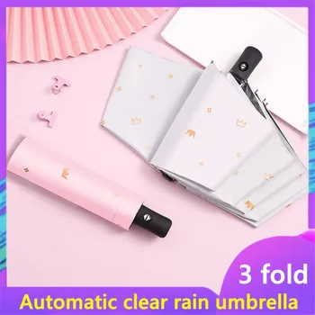 

Windproof Automatic Folding Inverted Umbrella,8 Ribs Portable Reverse Umbrella with Reflective Stripe,Teflon Umbrella