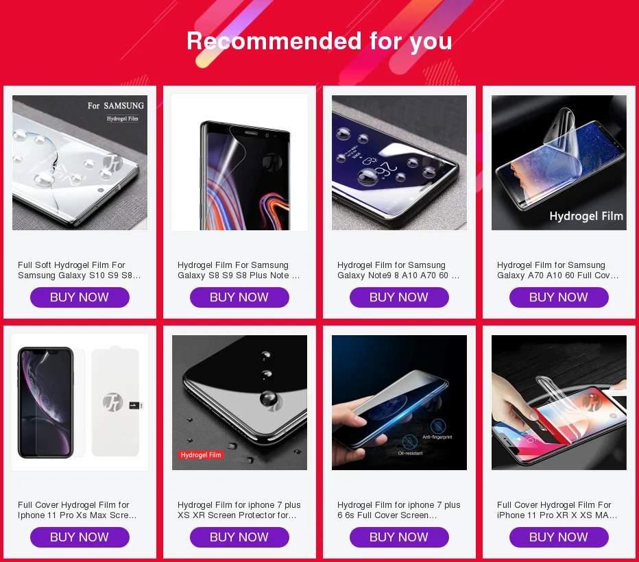 Film For Samsung Galaxy S9 S10 S8 Plus Note 10 8 9 Screen Protector s20 For Samsung s9 s8 plus S10e S7 Edge Note 20 Ultra