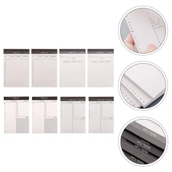 

8 Pcs Lightweight Practical Portable Simple Notebook Note Pad Plan Book Schedule Book for Women Students Children Men