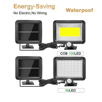 

Led Solar Light power garden Lamp solar lighting 56/30 led warm white pole PIR Motion Sensor Waterproof for Outdoor,street,wall,