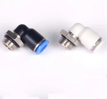 

PL 4-G02 4mm-1/4" BSPP thread Plastic 90 degree male elbow fitting