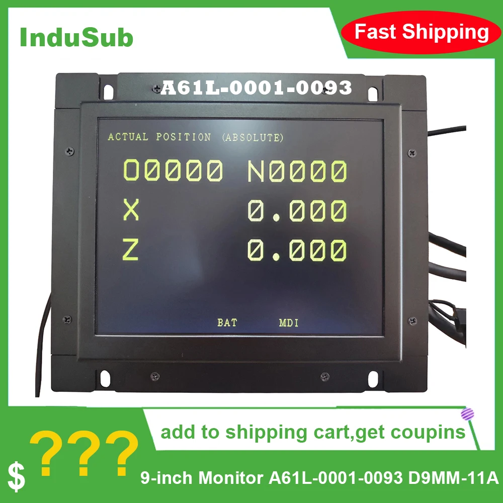 A61L-0001-0093 Fanuc Monitor CRT Display