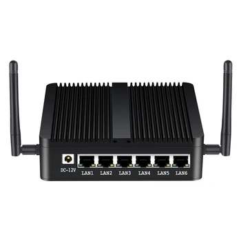 Kaufen Mini PC Celeron J1900 Firewall Router 6 Gigabit LAN Intel 211AT NIC HDMI 2 * USB WiFi 4G LTE SIM Slot Unterstützung Pfsense Linux