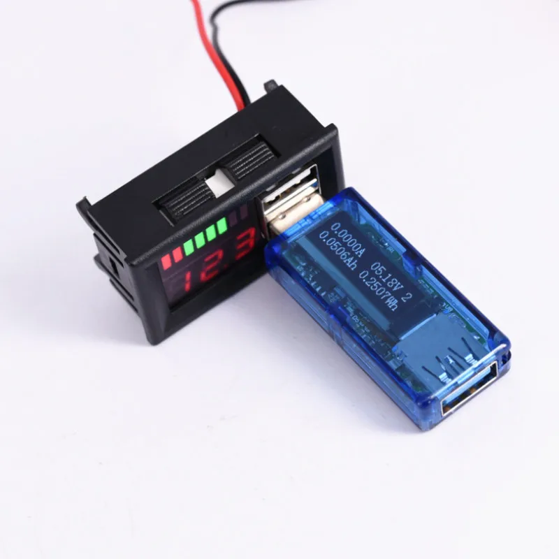 DC 12V Автомобили Мотоциклы транспортные средства USB 5V2A выход Красный светодиодный