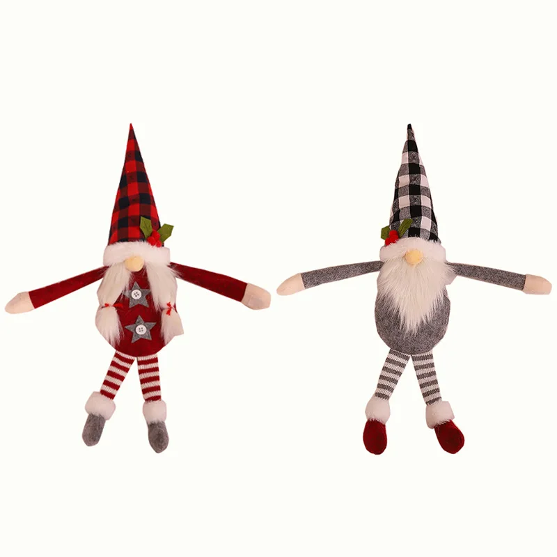 New Christmas Decorations Forester Curtain Door Buckle Faceless Doll Hug Home Interior Decoration | Дом и сад