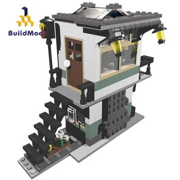 

BuildMoc City Building Railroad Tower City Street View House Model Building Blocks Architecture Educational Toys For Kid Gifts