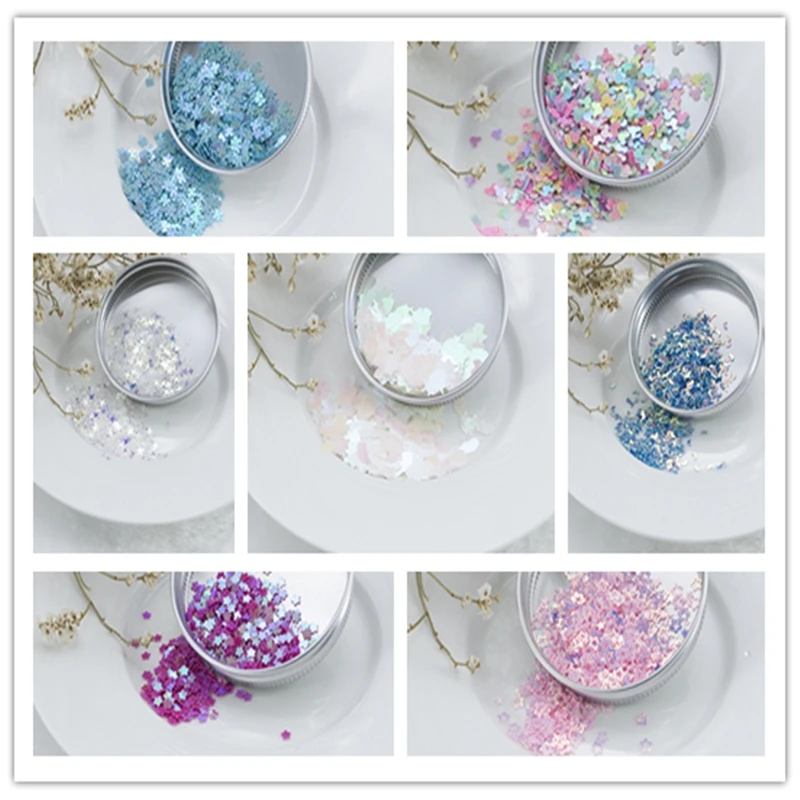 10g/lot PET Unicorn Glitter Slices Filler For DIY Handmade UV Resin Craft Nail art Tips Kids Lizun Accessories | Дом и сад