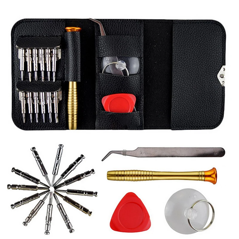 

16pcs/25pcs Precision Screwdriver Set Repair Mobile Phone Opening Repair Tools Kit Hex Phillips Torx Slotted Bit Kit