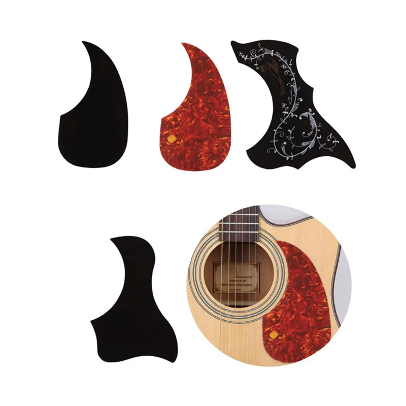 

Professional Guitar Accessories Drop Bird Shaped Pickguard Folk Acoustic Self-adhesive Pick Guard Sticker Scratch Plate