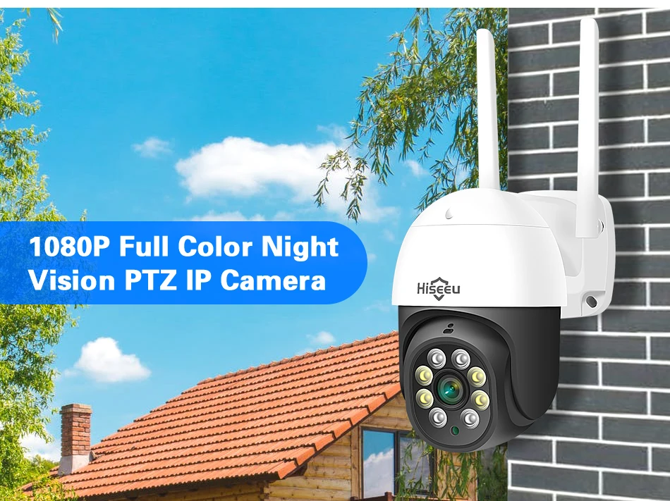 Hiseeu PTZ WIFI IP Dome 3MP Camera 2MP 1080P Outdoor Waterproof Security Speed Camera SD Card Wireless IP Camera App View Hiseeu PTZ WIFI IP Dome 3MP Camera 2MP 1080P Outdoor Waterproof Security Speed Camera SD Card Wireless IP Camera App View