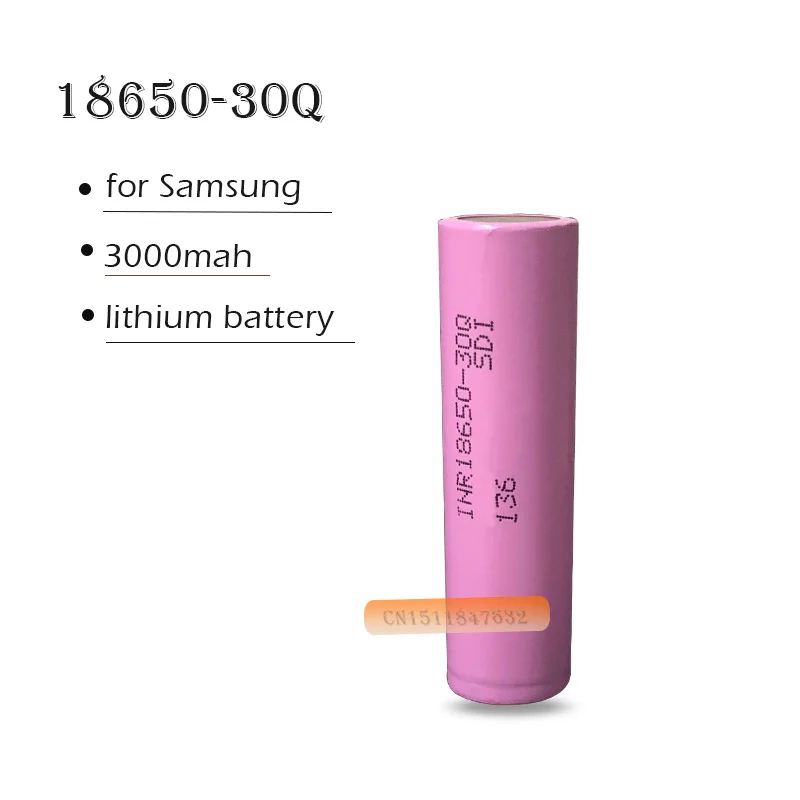 Литиевая батарея INR18650 30Q для Samsung 3000 мАч 20 А разрядки моделей самолетов