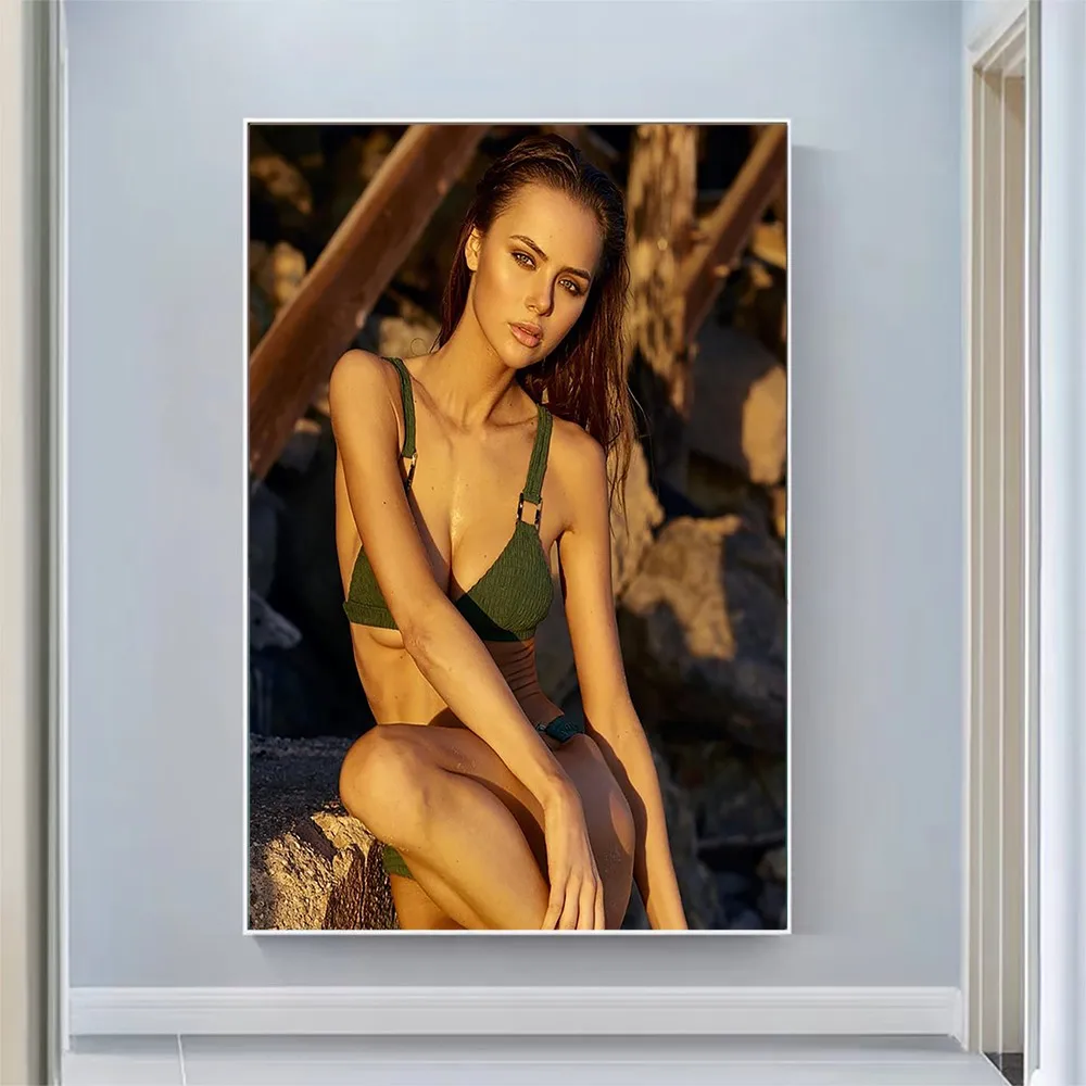 

Silk Cloth Wall Poster jana jung Sexy Model Star Art Home Decoration Gift
