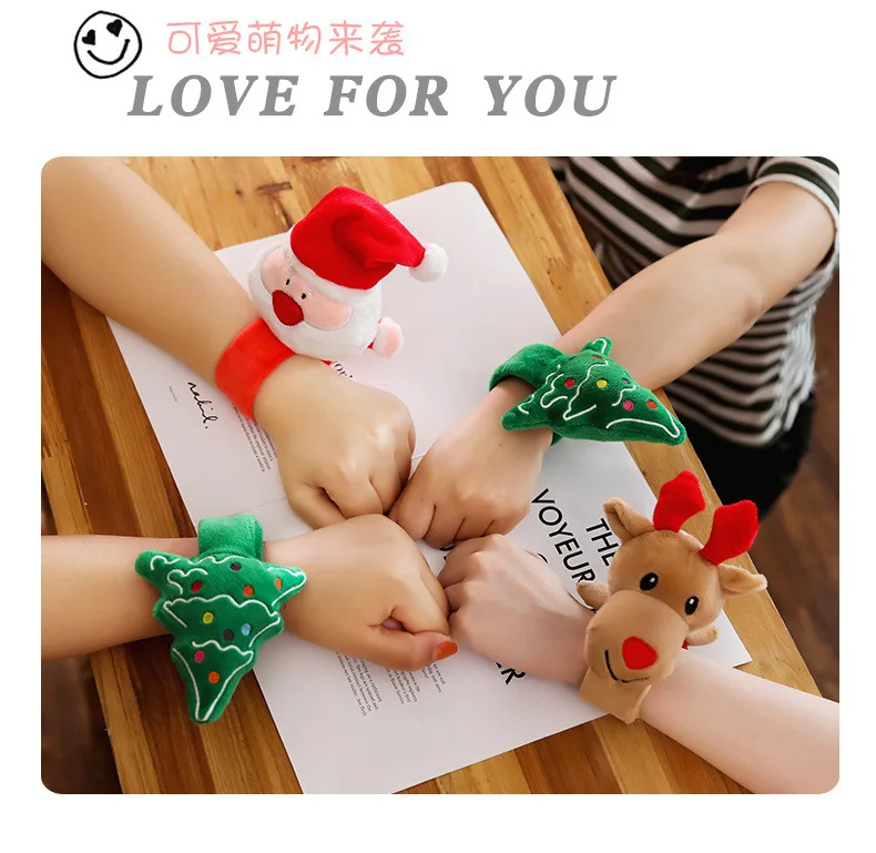 Creative New Style Christmas Series Pat-bracelet Santa Claus Elk Christmas Tree for a Girlfriend Christmas Gift