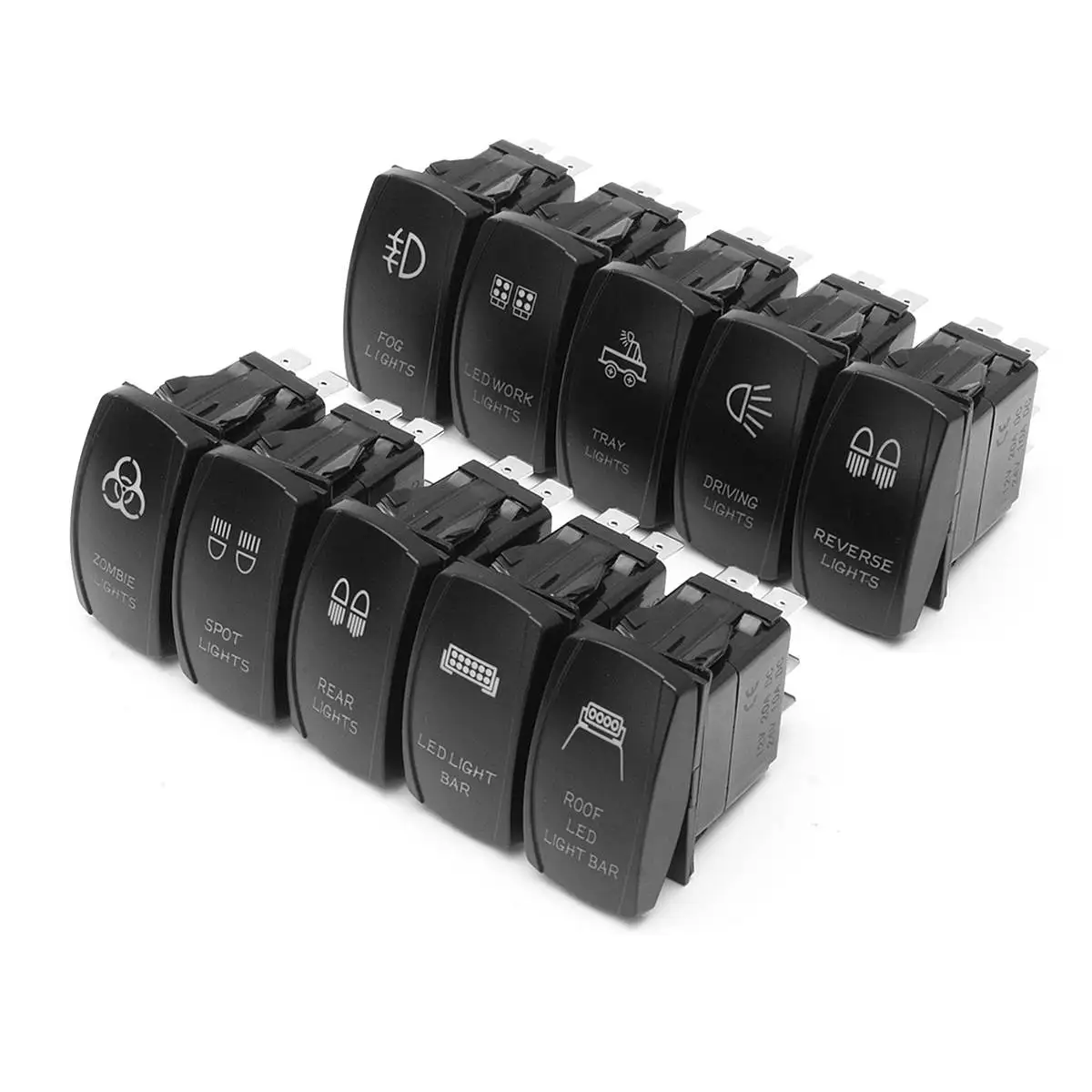 12V 24V автомобиль лодка светодиодный кулисный переключатель кнопка Оранжевый Светодиодный светильник Кулисные Переключатели для грузовика прицеп морской